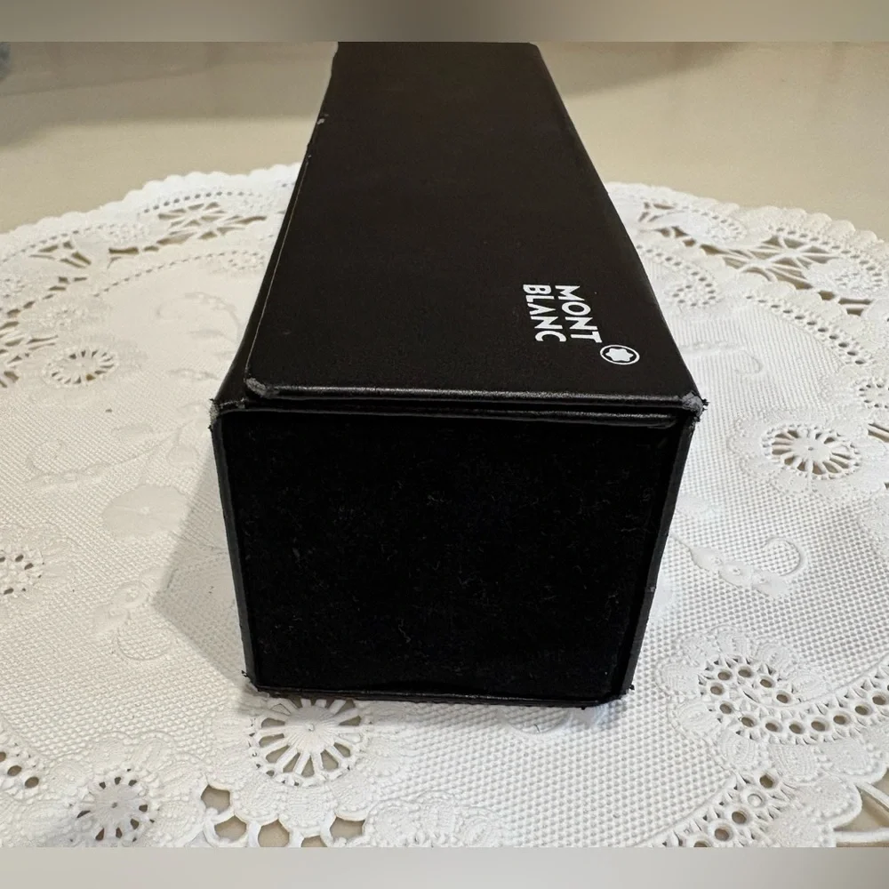 Montblanc Black Leather Velvet Eyeglass Case